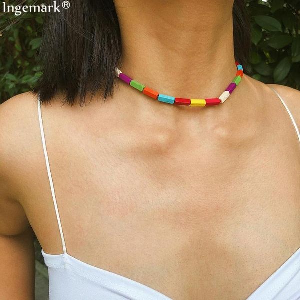simple rainbow natural stone short choker necklace female 2020 new fashion clavicle chain colorful festival necklace for women, Golden;silver
simple rainbow natural stone short choker necklace female 2020 new fashion clavicle chain colorful festival necklace for women, Golden;silver