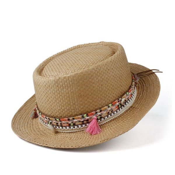 2020 big size women men straw sun hat summer pork pie hat sunbonnet lady flat boater beach panama sunhat boater, Blue;gray
2020 big size women men straw sun hat summer pork pie hat sunbonnet lady flat boater beach panama sunhat boater, Blue;gray
