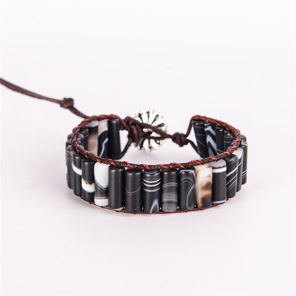 tennis couples boho manhand tube shape bracelet vintage leather wrap beaded males gift drop, Golden;silver
tennis couples boho manhand tube shape bracelet vintage leather wrap beaded males gift drop, Golden;silver