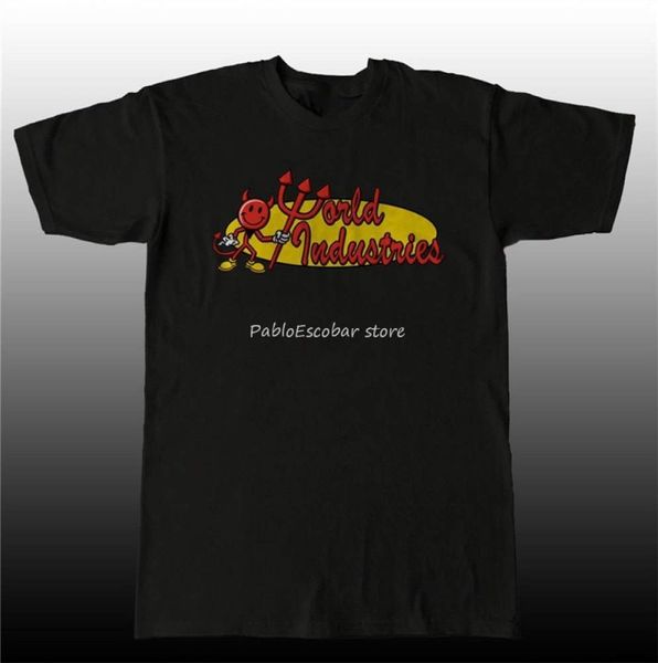 Vintage world industries skateboarding hook ups T shirt summer popular wild mens tops Black
Vintage world industries skateboarding hook ups T shirt summer popular wild mens tops Black