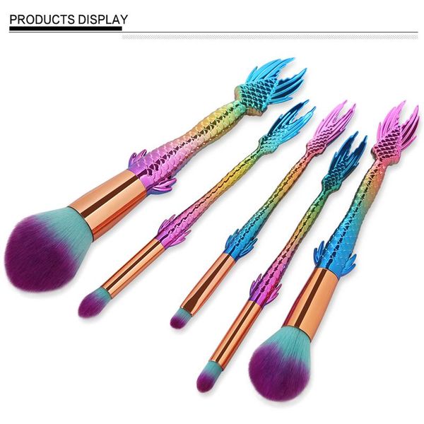 5pcs mermaid makeup brush set facial blending contour flame foundation powder brush cosmetics colorful rainbow fish lip
5pcs mermaid makeup brush set facial blending contour flame foundation powder brush cosmetics colorful rainbow fish lip