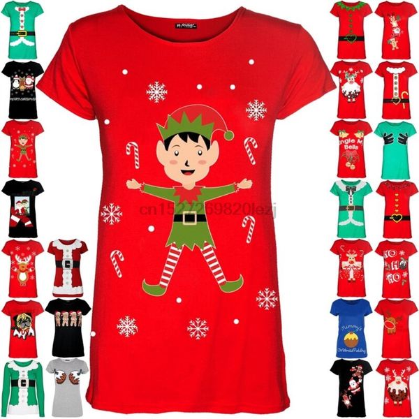 womens christmas xmas pullover elf candystick snowflakes ladies t shirt tee top 
womens christmas xmas pullover elf candystick snowflakes ladies t shirt tee top