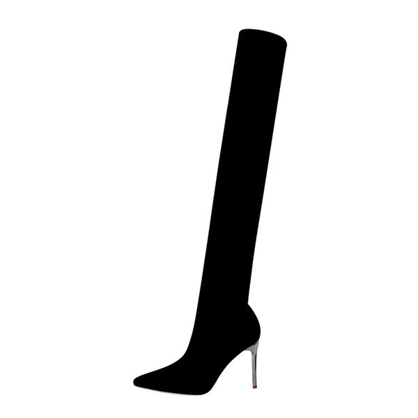woman fashion stretch fabric socks boots toes high boots on knee high heels pump ladies black
woman fashion stretch fabric socks boots toes high boots on knee high heels pump ladies black