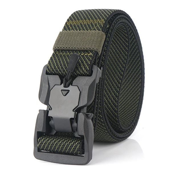 tactical belt neutral nylon magnetic buckle head casual all-match elastic sport hunting fishing belt outdoor fitness accessories, Black;gray
tactical belt neutral nylon magnetic buckle head casual all-match elastic sport hunting fishing belt outdoor fitness accessories, Black;gray