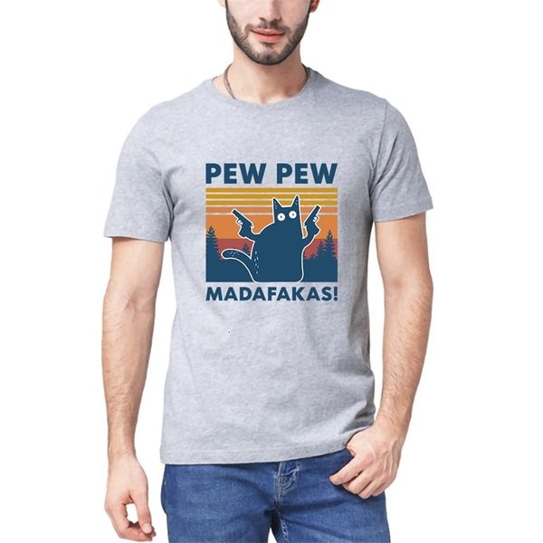 pew madafakas t shirt novelty funny cat vintage crew neck summer men's 100% cotton short sleeves t-shirt humor gift tee, White;black
pew madafakas t shirt novelty funny cat vintage crew neck summer men's 100% cotton short sleeves t-shirt humor gift tee, White;black