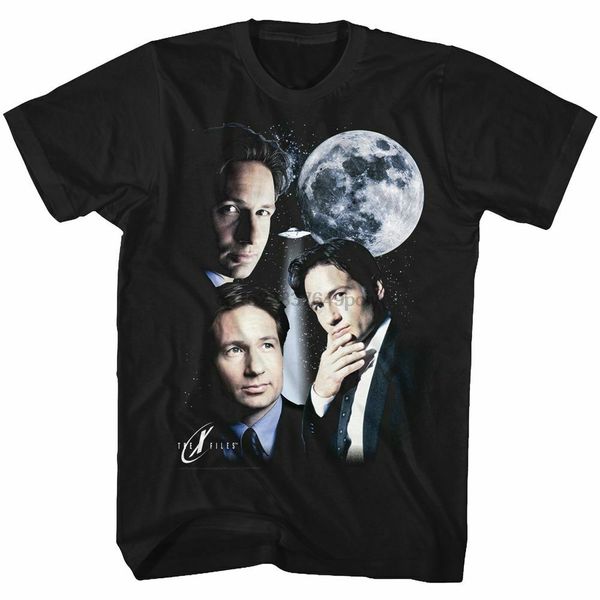 x-files 3 mulder moon black t-shirt