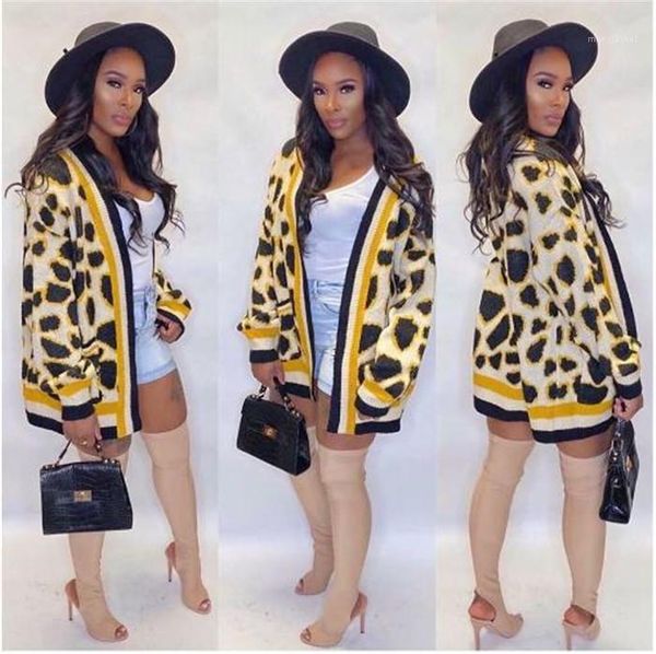 yellow stripe leopard print sweater loose long sleeve famale clothing winter womens designer knit cardigan fashion, Black;brown
yellow stripe leopard print sweater loose long sleeve famale clothing winter womens designer knit cardigan fashion, Black;brown