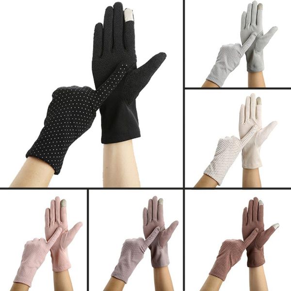 five fingers gloves touch fashion drive women sun protection wrist mittens dot elastic summer sunscreen lady cycling non-slip lace thin glov, Blue;gray
five fingers gloves touch fashion drive women sun protection wrist mittens dot elastic summer sunscreen lady cycling non-slip lace thin glov, Blue;gray