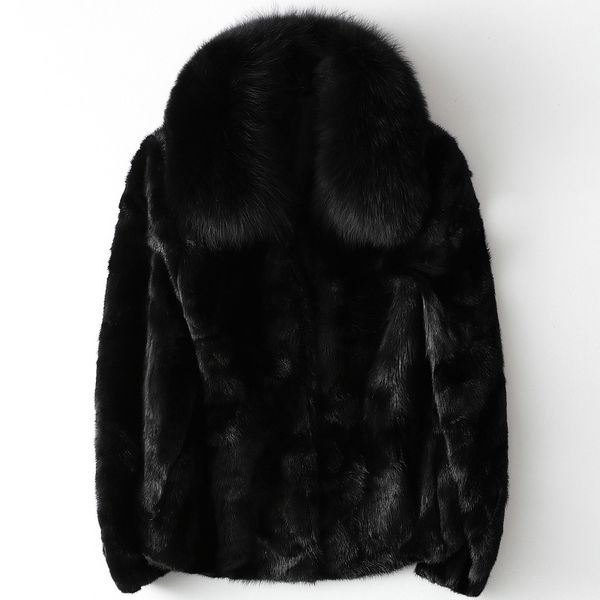 winter 2020 new fur collar mink short coat for ladies women genuine fur overcoat thick warmer jacket size s, Black
winter 2020 new fur collar mink short coat for ladies women genuine fur overcoat thick warmer jacket size s, Black