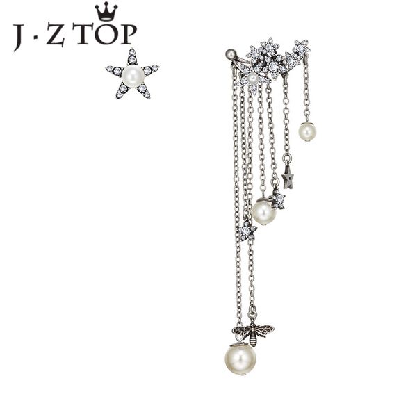 stud jzretro crystal stars tassel earrings woman imitation pearls asymmetrical long fashion jewelry oorbellen, Golden;silver
stud jzretro crystal stars tassel earrings woman imitation pearls asymmetrical long fashion jewelry oorbellen, Golden;silver