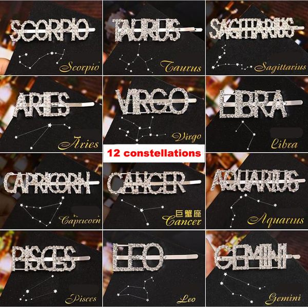 letter rhinestone hairpins 12 constellations women hair clips pins barrettes accessories for women girls hair hairclip hairgrip headdress, Slivery;white
letter rhinestone hairpins 12 constellations women hair clips pins barrettes accessories for women girls hair hairclip hairgrip headdress, Slivery;white