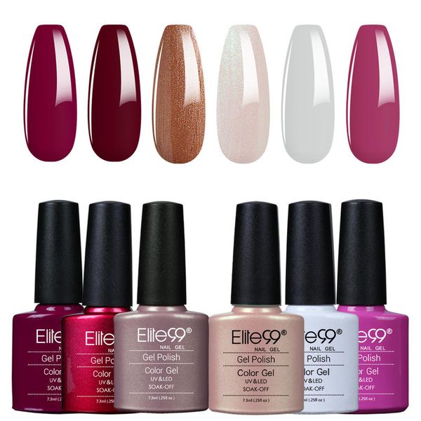 elite99 6pcs 7.3ml hybrid varnishes semi permanent uv led base set for nais art kit gel nail polish
elite99 6pcs 7.3ml hybrid varnishes semi permanent uv led base set for nais art kit gel nail polish