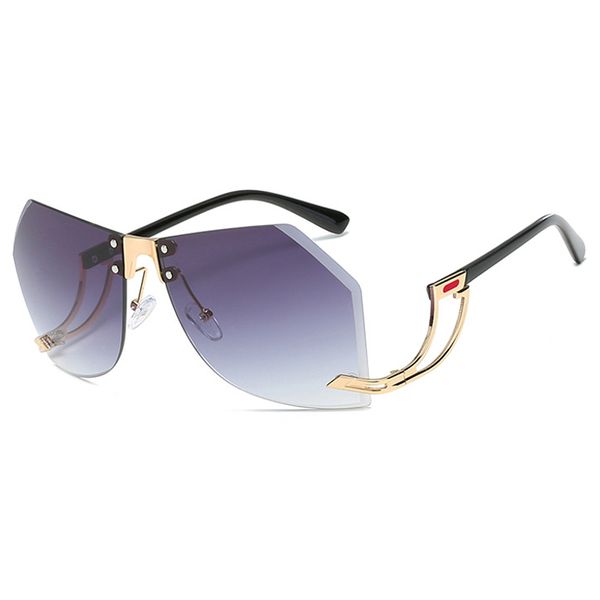 new irregular rimless sunglasses fashion female clear shades sunglass brand designer alloy frame oversize gradient women, White;black
new irregular rimless sunglasses fashion female clear shades sunglass brand designer alloy frame oversize gradient women, White;black
