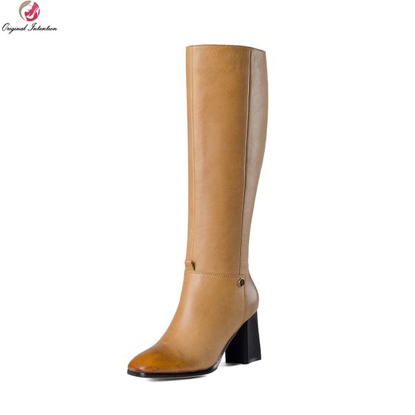original intention new fashion women knee high boots square toe square heels boots black yellow shoes woman plus us size 3-10.5
original intention new fashion women knee high boots square toe square heels boots black yellow shoes woman plus us size 3-10.5