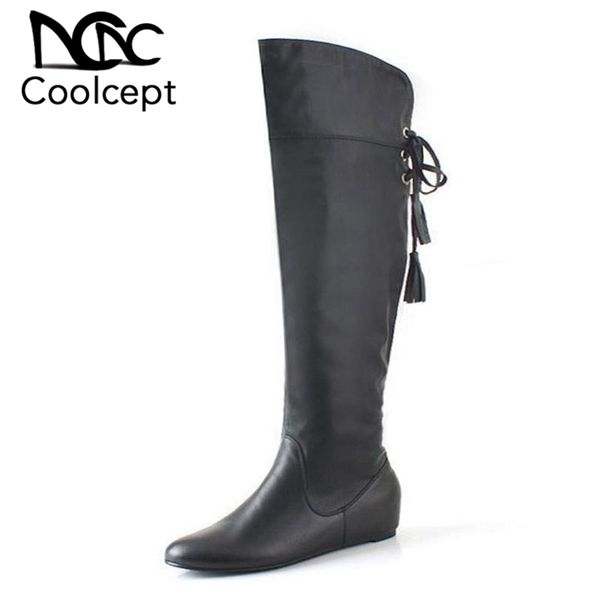 coolcept size 34-43 fashion boots tassel style women boot over knee high snow boots warm winter shoes woman botas size 34-43, Black
coolcept size 34-43 fashion boots tassel style women boot over knee high snow boots warm winter shoes woman botas size 34-43, Black