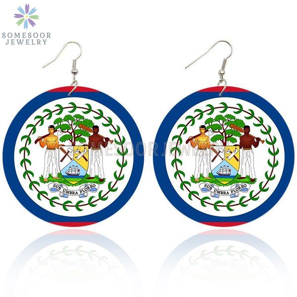 somesoor united british belize flag wooden drop earrings sub umbra floreo both sides printed national motto for women gifts, Silver
somesoor united british belize flag wooden drop earrings sub umbra floreo both sides printed national motto for women gifts, Silver