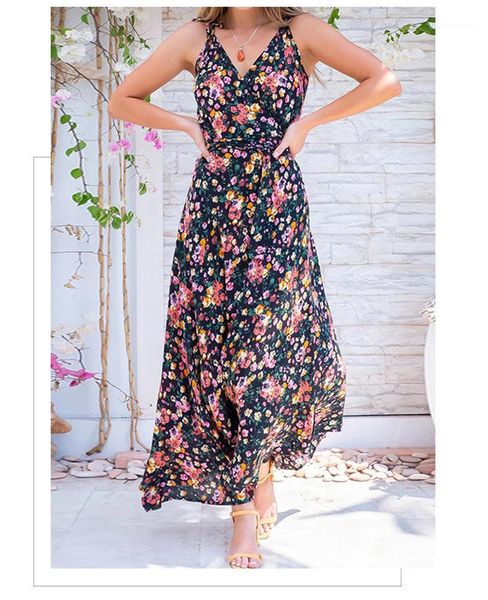 dress sleeveless casual designer summer spaghetti strap dresses ladies holiday print fashion clothing flora printed womens, Black;gray 
dress sleeveless casual designer summer spaghetti strap dresses ladies holiday print fashion clothing flora printed womens, Black;gray