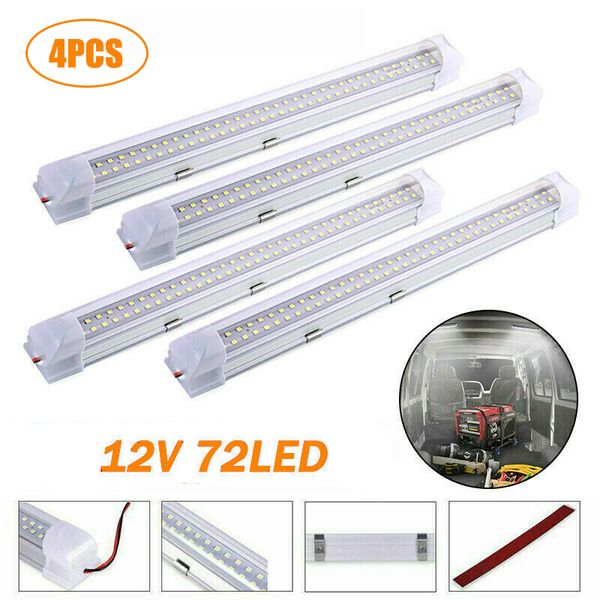 4pcs car interior light strip bar 72 led 6500k white strip lamp with on/off switch for truck caravan boat home
4pcs car interior light strip bar 72 led 6500k white strip lamp with on/off switch for truck caravan boat home