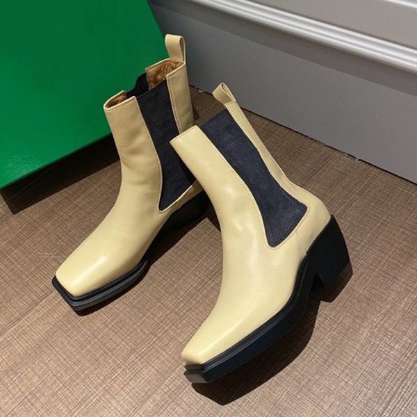 solid colors ankle boots brand design women shoes new fashion square heels elastic band boots, Black
solid colors ankle boots brand design women shoes new fashion square heels elastic band boots, Black