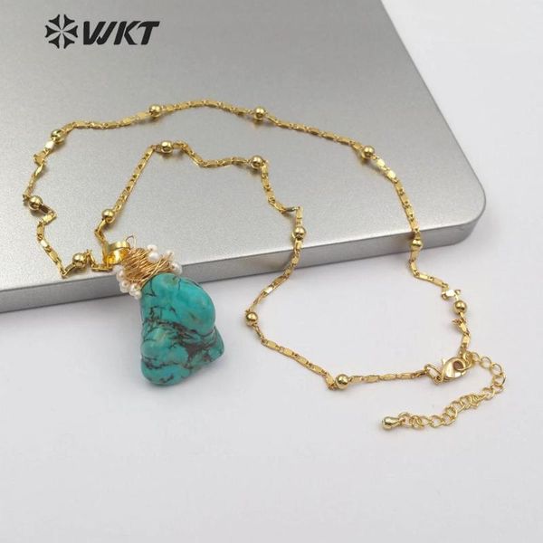 chains wt-n1153 natural turquoises stone necklace howlite with wire wrapped pendant white beaded charm women fashion jewelry, Silver
chains wt-n1153 natural turquoises stone necklace howlite with wire wrapped pendant white beaded charm women fashion jewelry, Silver