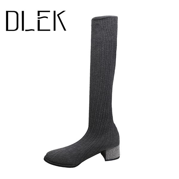 overknee boots ladies shoes woven sock shoes slip-on black grey middle crstal bling heel versatile elasticr long boots
overknee boots ladies shoes woven sock shoes slip-on black grey middle crstal bling heel versatile elasticr long boots