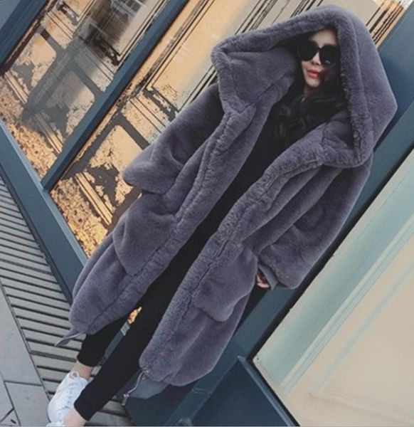 women winter new solid color plus size hooded fur coat ladies fashion green thick big pocket plush coat warm parkas jackes, Black
women winter new solid color plus size hooded fur coat ladies fashion green thick big pocket plush coat warm parkas jackes, Black