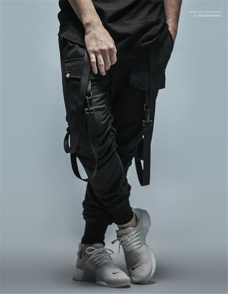 style mens designer pants fashion ribbon mulit pockets panelled mens pants casual males clothing hip hop, Black
style mens designer pants fashion ribbon mulit pockets panelled mens pants casual males clothing hip hop, Black
