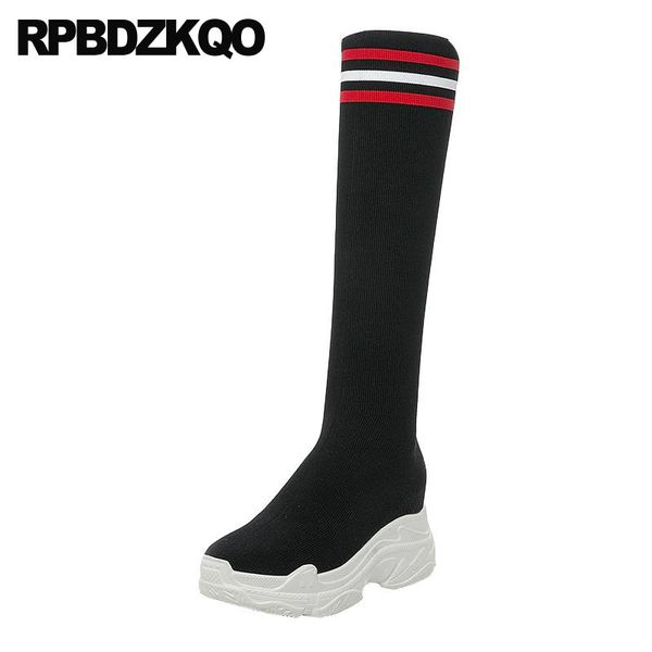 flatform harajuku slim sock stretch long wedge shoes black knee high heel knit elastic slip on women boots winter 2020 muffin
flatform harajuku slim sock stretch long wedge shoes black knee high heel knit elastic slip on women boots winter 2020 muffin