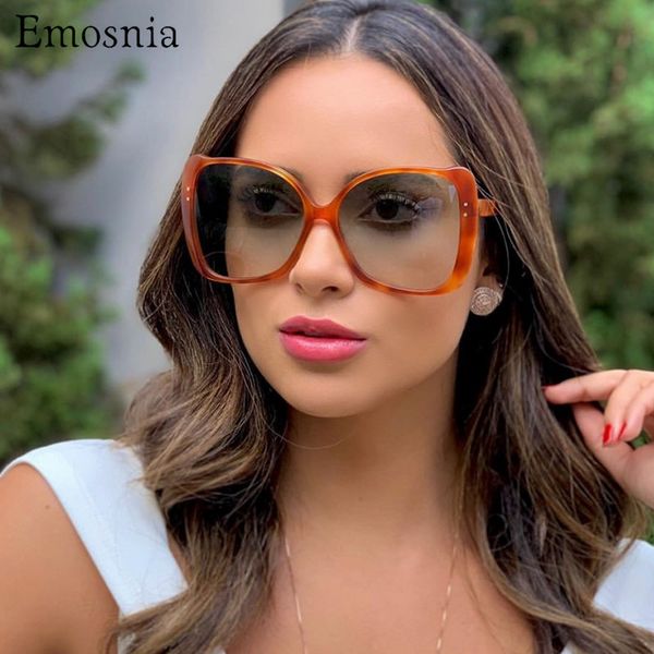 emosnia sunglasses women men trendy orange oversized square sun glasses big shades oculos uv400, White;black
emosnia sunglasses women men trendy orange oversized square sun glasses big shades oculos uv400, White;black