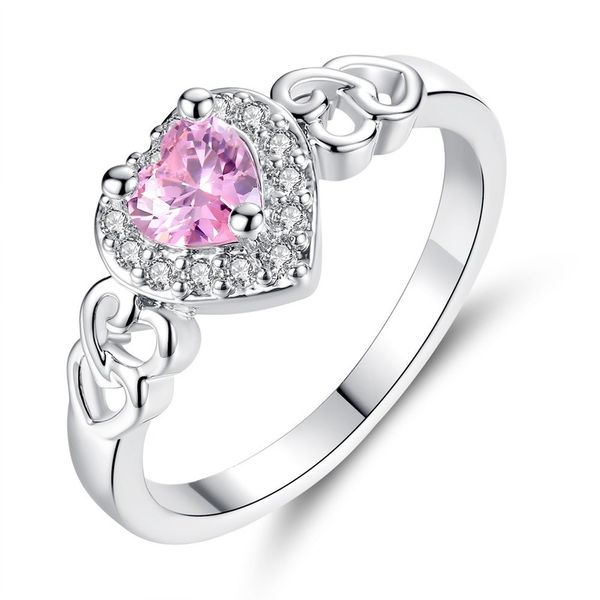fashion popular love heart-shaped pink zircon micro-inlaid ring ladies ring jewelry accessories birthday valentine's day gift, Slivery;golden
fashion popular love heart-shaped pink zircon micro-inlaid ring ladies ring jewelry accessories birthday valentine's day gift, Slivery;golden