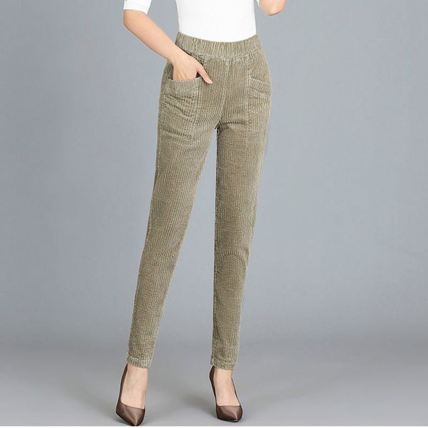 2020 new autumn winter women corduroy pencil pants female causal fashion high waist korean style solid cotton long trousers q15, Black;white
2020 new autumn winter women corduroy pencil pants female causal fashion high waist korean style solid cotton long trousers q15, Black;white