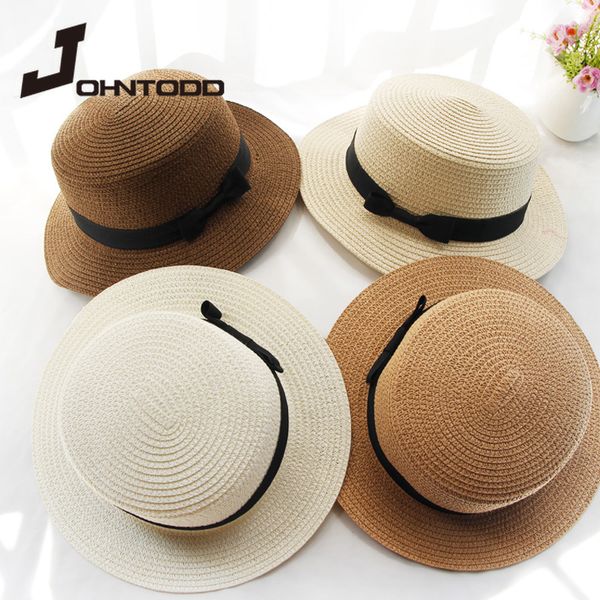 simple summer parent-child beach hat ladies casual panama hat ladies brand flat brim bowknot straw girl sun cap, Blue;gray
simple summer parent-child beach hat ladies casual panama hat ladies brand flat brim bowknot straw girl sun cap, Blue;gray