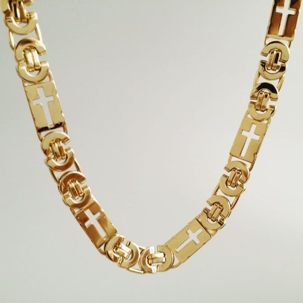 chains granny chic 10mm gold huge & heavy long stainless steel byzantine mens chain necklace 316l hollow cross jewelry, Silver
chains granny chic 10mm gold huge & heavy long stainless steel byzantine mens chain necklace 316l hollow cross jewelry, Silver