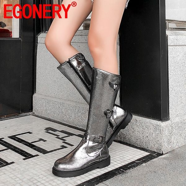 egonery winter new fashion knee high boots outside comfortable low heels round toe zipper women shoes drop shipping size 34-43, Black
egonery winter new fashion knee high boots outside comfortable low heels round toe zipper women shoes drop shipping size 34-43, Black
