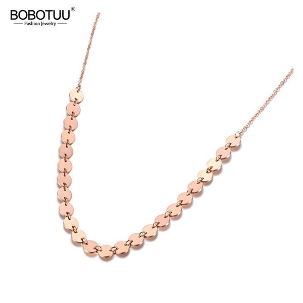 chains bobotuu trendy titanium stainless steel creative wafer pendant necklace jewelry rose gold chain link necklaces for women bn19110, Silver
chains bobotuu trendy titanium stainless steel creative wafer pendant necklace jewelry rose gold chain link necklaces for women bn19110, Silver