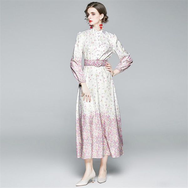 casual dresses fashion runway autumn dress 2021 women floral print elegant long shirt maxi designer robe femme, Black;gray
casual dresses fashion runway autumn dress 2021 women floral print elegant long shirt maxi designer robe femme, Black;gray