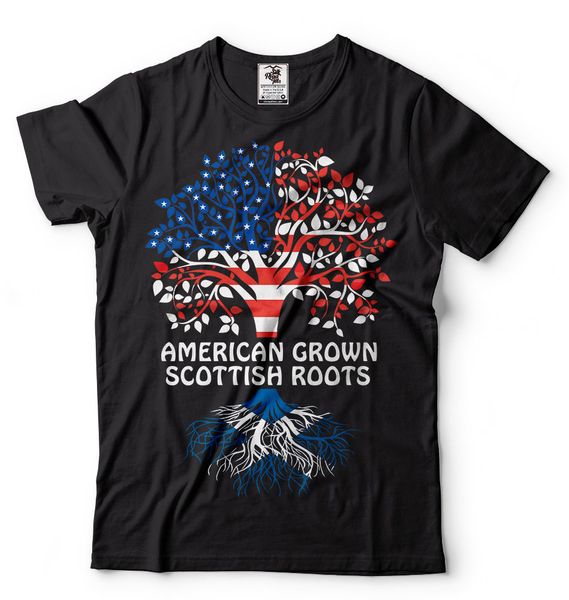 2019 fashion summer style scotland t-shirt american grown scottish roots scottish roots tee shirt tee shirt