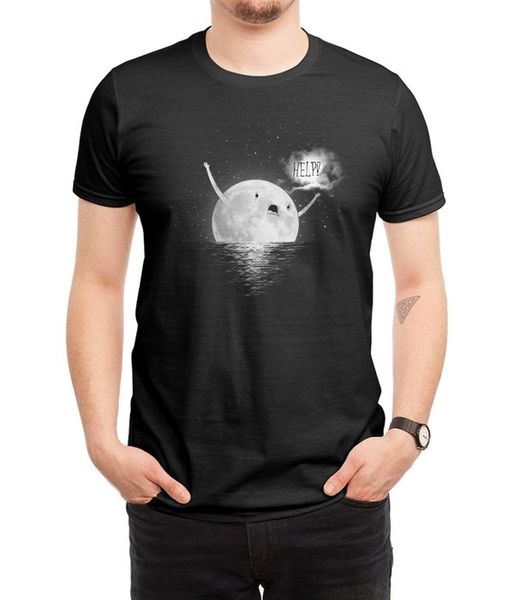 new men casual printed t shirt help short sleeve t-shirts tee