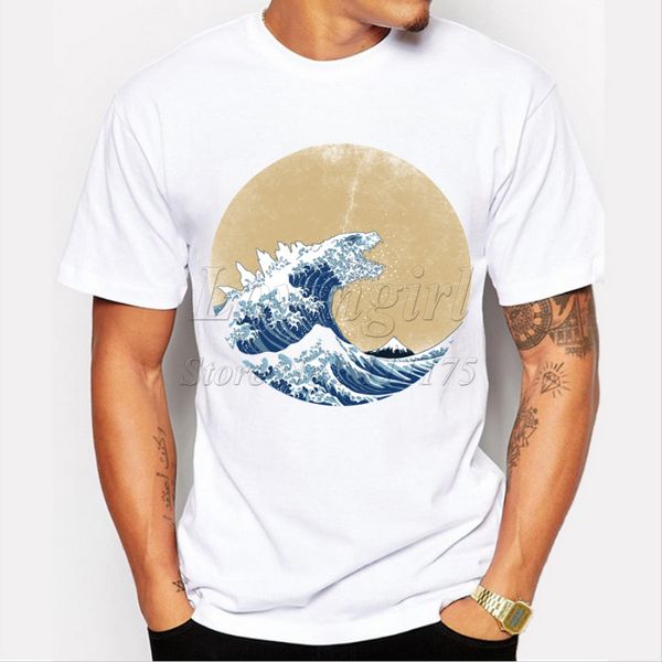 2019 animal shape big wave design t-shirt harajuku cool for men
2019 animal shape big wave design t-shirt harajuku cool for men