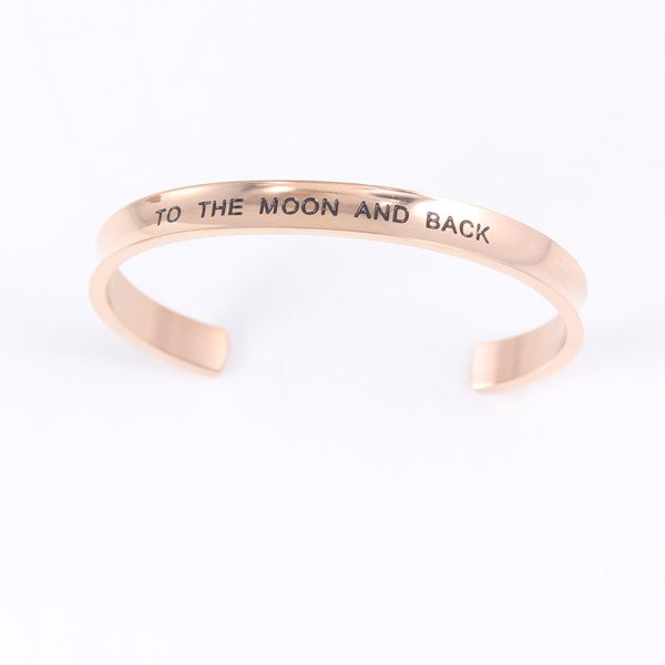 bangle stainless steel engraved to the moon and back positive inspirational quote cuff mantra bracelet for gift, Black
bangle stainless steel engraved to the moon and back positive inspirational quote cuff mantra bracelet for gift, Black