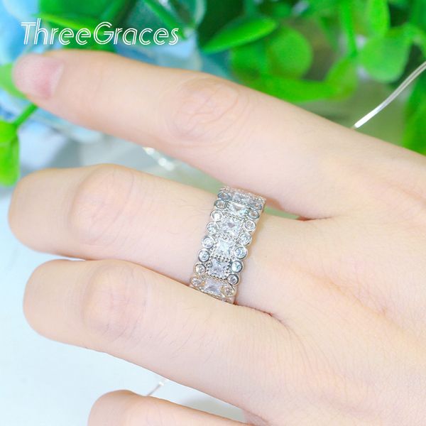 wedding rings threegraces fashion brand women engagement jewelry square shaped cubic zirconia stone round finger for ladies rg135, Slivery;golden
wedding rings threegraces fashion brand women engagement jewelry square shaped cubic zirconia stone round finger for ladies rg135, Slivery;golden