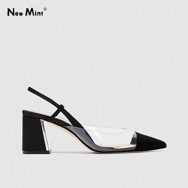 2020 summer transparent perspex heels women sandals chunky heels women shoes pointed toe slingbacks shoes y200620, Black
2020 summer transparent perspex heels women sandals chunky heels women shoes pointed toe slingbacks shoes y200620, Black