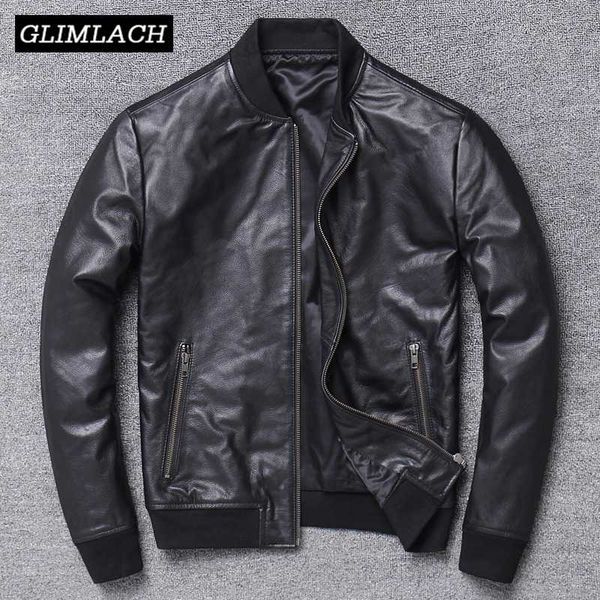 2020 men 100% cowhide real cow leather jacket bomber genuine leather coat autumn slim motorcycle flight jacket, Black
2020 men 100% cowhide real cow leather jacket bomber genuine leather coat autumn slim motorcycle flight jacket, Black