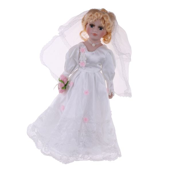 elegant bride ceramics doll with wood stand for victorian porcelain dolls 40 cm
elegant bride ceramics doll with wood stand for victorian porcelain dolls 40 cm