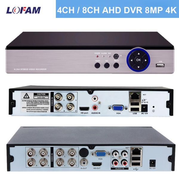 lofam 8mp 4k cctv dvr nvr 8ch 4ch security dvr for ahd analog ip cameras hdmi video surveillance nvr recorder h.265 xmeye, Black;white
lofam 8mp 4k cctv dvr nvr 8ch 4ch security dvr for ahd analog ip cameras hdmi video surveillance nvr recorder h.265 xmeye, Black;white