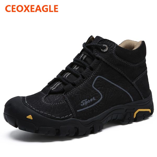 fashion men boots genuiner leather ankle snow boots shoes warm fur plush lace-up winter shoes plus size 38~46, Black
fashion men boots genuiner leather ankle snow boots shoes warm fur plush lace-up winter shoes plus size 38~46, Black