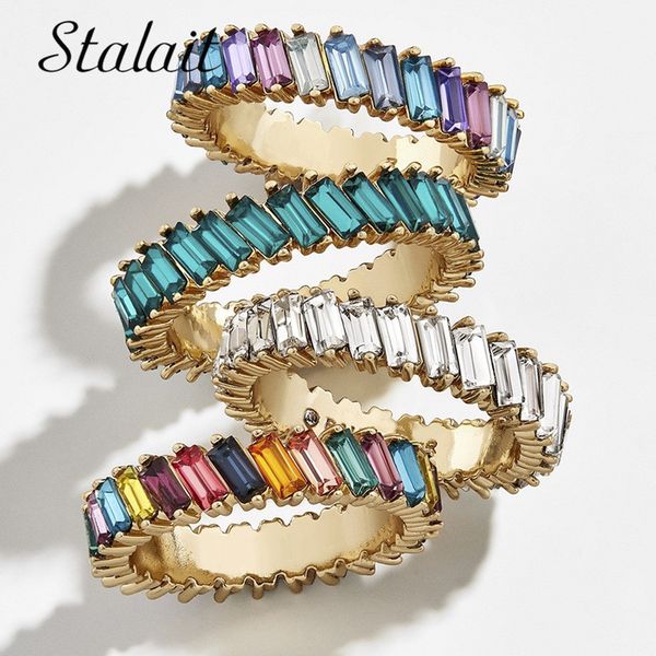 fashion crystal rings for women tilted glass alloy multicolor ring jewelry gold promise red cz ring anillos de oro 18 k mujer, Golden;silver
fashion crystal rings for women tilted glass alloy multicolor ring jewelry gold promise red cz ring anillos de oro 18 k mujer, Golden;silver