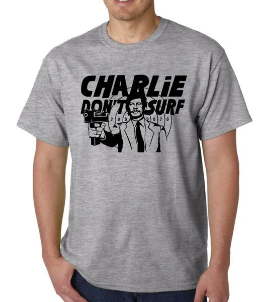 charlie don't surfs t-shirt charles bronson deathwish manson funny geek quote 2019 men cotton summer style men t shirt clothes
charlie don't surfs t-shirt charles bronson deathwish manson funny geek quote 2019 men cotton summer style men t shirt clothes