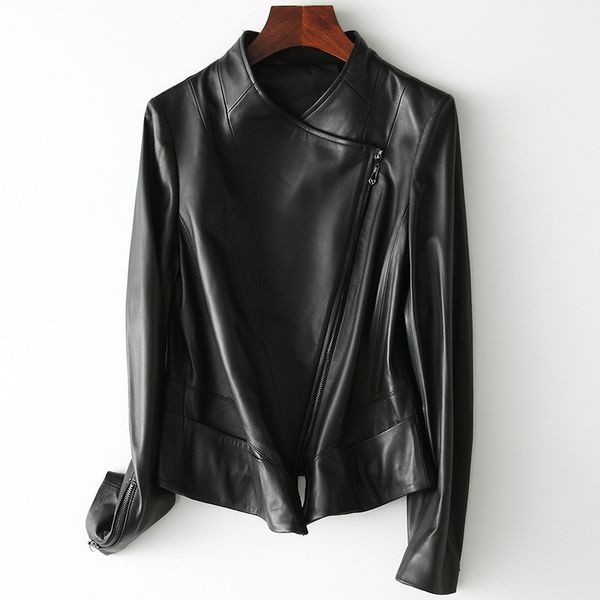 100% genuine leather jacket real sheepskin coat for women slim jackets casual chaqueta mujer hq19-sdy226a lxr47, Black
100% genuine leather jacket real sheepskin coat for women slim jackets casual chaqueta mujer hq19-sdy226a lxr47, Black