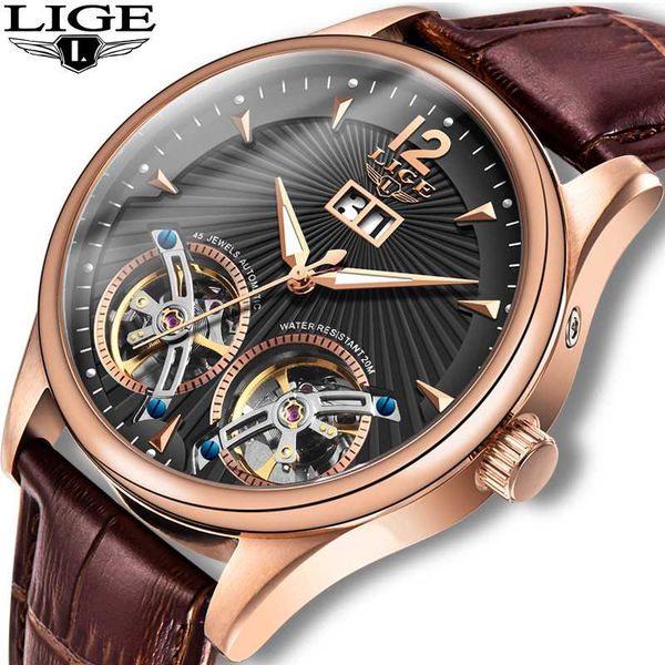 2020 lige brand mens watches automatic mechanical watch tourbillon clock casual leather business retro wristwatch relojes hombre, Slivery;brown
2020 lige brand mens watches automatic mechanical watch tourbillon clock casual leather business retro wristwatch relojes hombre, Slivery;brown